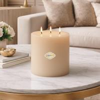 20x20 Silindir Mum Krem