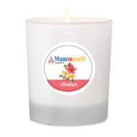 24 Adet Amber Kokulu Bardak Mum (Buzlu Cam Bardak)