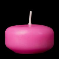 24 Lü Çap : 5 cm Pembe Yüzen Mum 