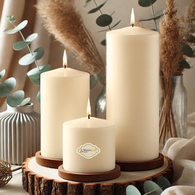 3 Lü  Krem Set Mum Çap :6 cm