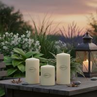 3 Lü  Krem Set Mum Çap :6 cm