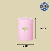 3 Lü Pembe Set Mum Çap :6 cm