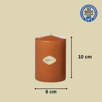 3 Lü Kahverengi Set Mum Çap :6 cm