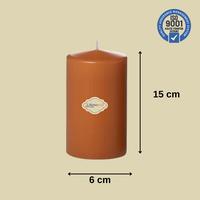 3 Lü Kahverengi Set Mum Çap :6 cm