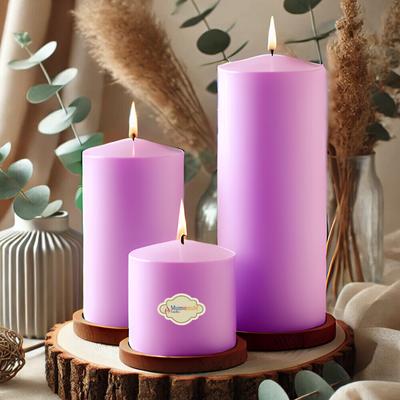 3 Lü Lila Set Mum Çap :6 cm
