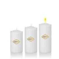 3 Lü Midium Set Mum Beyaz Çap :5 cm
