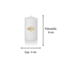 3 Lü Midium Set Mum Beyaz Çap :5 cm