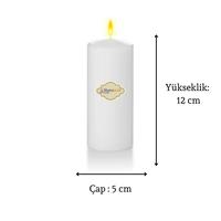 3 Lü Midium Set Mum Beyaz Çap :5 cm