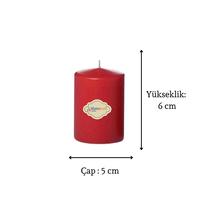 3 Lü Midium Set Mum Kırmızı Çap :5 cm