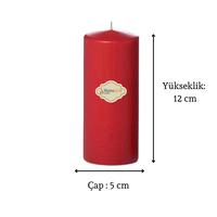 3 Lü Midium Set Mum Kırmızı Çap :5 cm