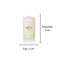 3 Lü Midium Set Mum Krem Çap :5 cm