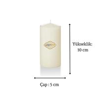 3 Lü Midium Set Mum Krem Çap :5 cm