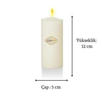 3 Lü Midium Set Mum Krem Çap :5 cm
