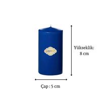 3 Lü Midium Set Mum Mavi Çap :5 cm
