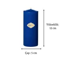 3 Lü Midium Set Mum Mavi Çap :5 cm