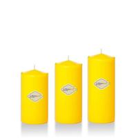 3 Lü Midium Set Mum Sarı Çap :5 cm