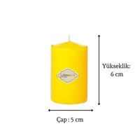 3 Lü Midium Set Mum Sarı Çap :5 cm