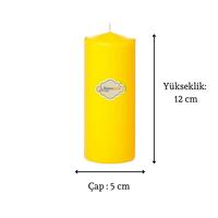 3 Lü Midium Set Mum Sarı Çap :5 cm