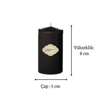 3 Lü Midium Set Mum Siyah Çap :5 cm