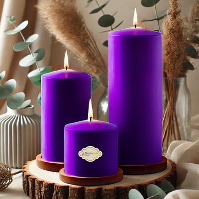 3 Lü Mor Set Mum Çap :6 cm