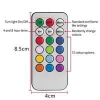 3 Lü Renk Değiştiren Set Led Mum Kumandalı 
