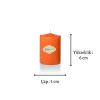3 Lü Small Set Mum Turuncu Çap :5 cm