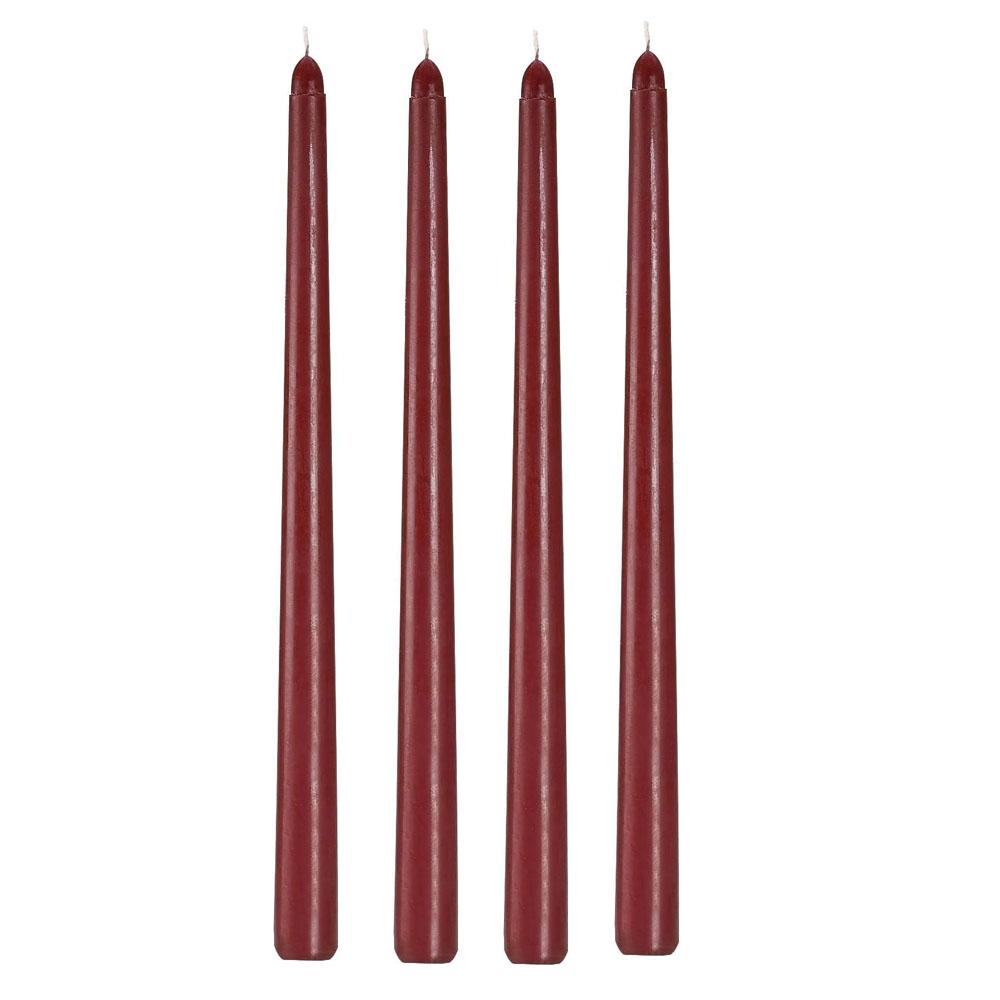 4 Lu Kahve Rengi Konik Şamdan Mum 19.41 TL + KDV