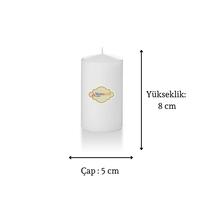 4 Lü Set Mum Beyaz Çap :5 cm 