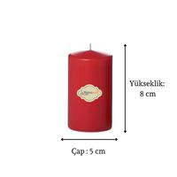 4 Lü Set Mum Kırmızı Çap :5 cm