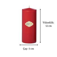 4 Lü Set Mum Kırmızı Çap :5 cm