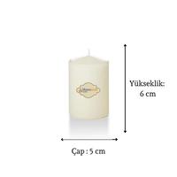 4 Lü Set Mum Krem Çap :5 cm