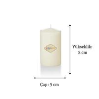 4 Lü Set Mum Krem Çap :5 cm
