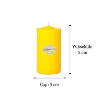 4 Lü Set Mum Sarı Çap :5 cm