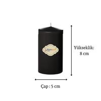 4 Lü Set Mum Siyah Çap :5 cm