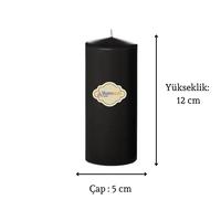 4 Lü Set Mum Siyah Çap :5 cm