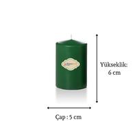 4 Lü Set Mum Yeşil Çap :5 cm