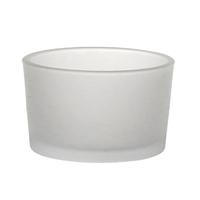 1 Koli Toptan 48 Adet Oval Buzlu Cam Bardak Mumluk - Mum Yapımı ve Sunumu İçin İdeal
