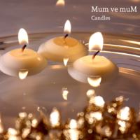48 LıYeşil Suda Yüzen Mum