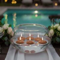 48 Li Kahverengi Suda Yüzen Mum