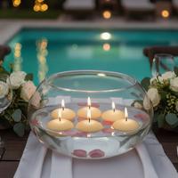 48 Lı Krem Yüzen Mum 