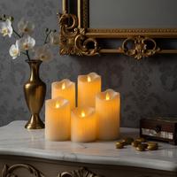 5 Li  Akan Model Hareket Alevli Set Mum