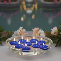 50'li Paket 3.5 cm Mavi Yüzen Mumlar