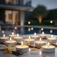 50 Li Vanilya Kokulu  Tealight Mum