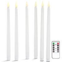 6 Adet Led Şamdan Mum Kumandalı Sarı Titrek Işık 