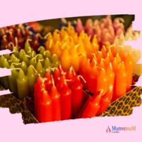 1 Koli 72 Adet Şeker Pembe 6 Lı Şamdan Mum Çap : 1.8