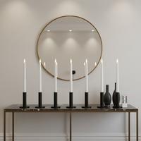 6 Adet Led Şamdan Mum Kumandalı Sarı Titrek Işık 