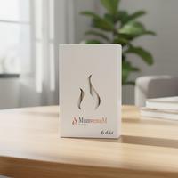 6 Lı Kısa Beyaz Konik Şamdan Mum Yükseklik 18 cm 