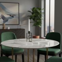 6 Lı Kısa Beyaz Konik Şamdan Mum Yükseklik 18 cm 