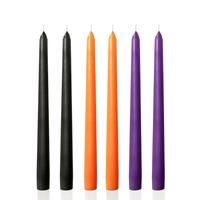 6 Lı Kısa Halloween Konik Şamdan Mum Yükseklik 18 cm 