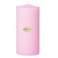6x20 Pembe Silindir Mum 